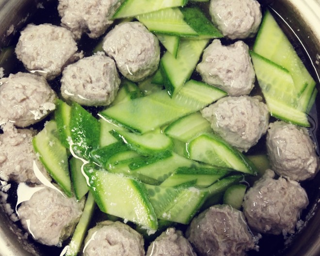 黄瓜牛肉丸