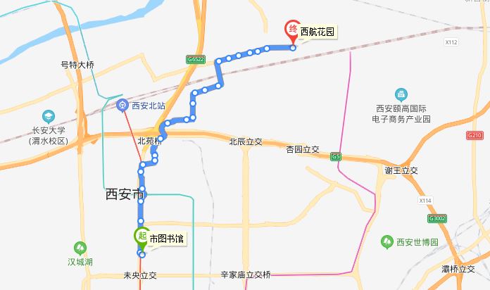 是北郊秦汉大道,未央大学城的主干线路,客流量极大