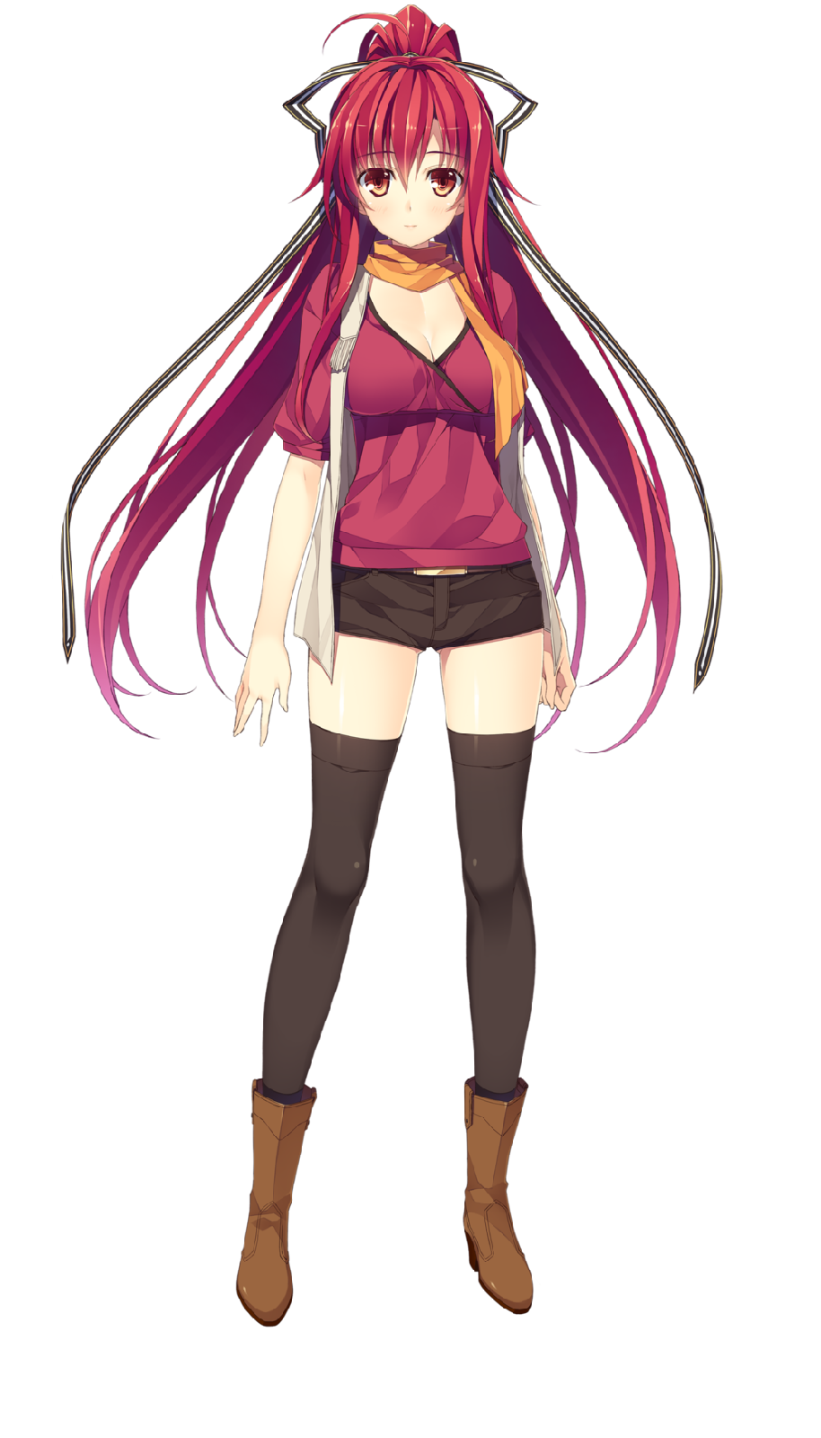 是日本游戏《铳骑士cutie☆bullet》中的女主角之一,红发巨乳的枪士