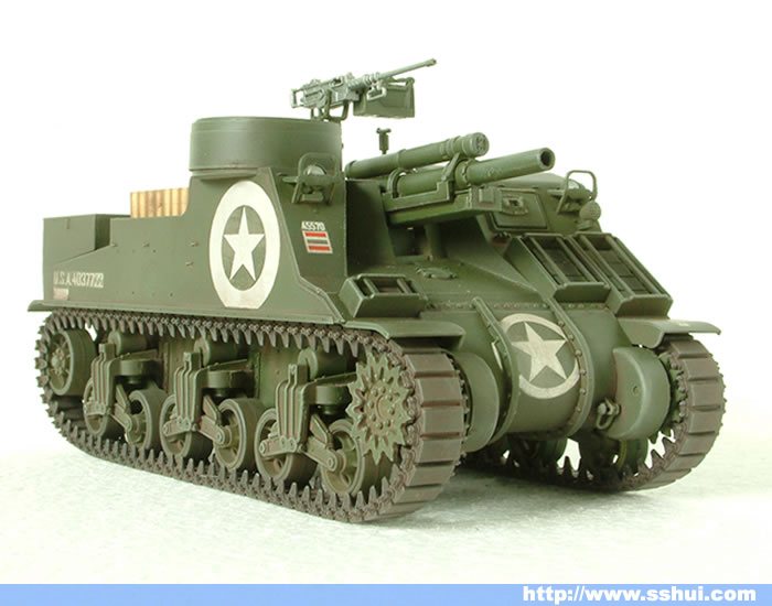 m7牧师式自行火炮(m7 priest)为美军在第二次世界大战时研发的一款