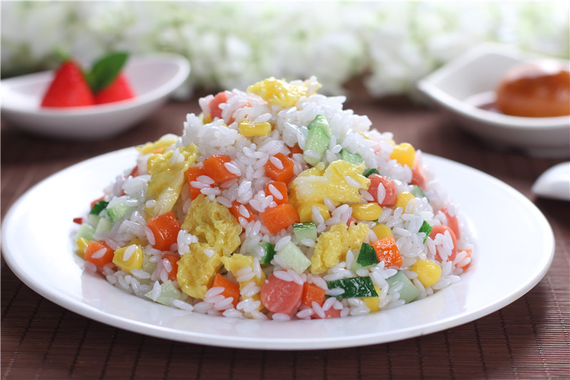 水果蛋炒饭