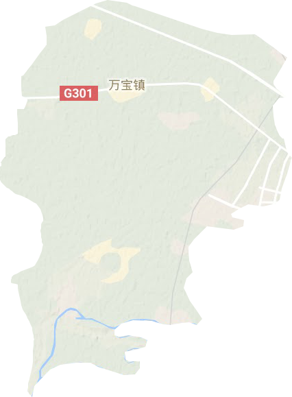 <p>万宝街道地形图