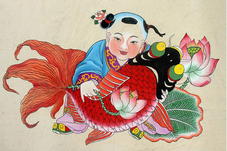  p>年画(new year paintings),是中国绘画的一种,始于古代的" a