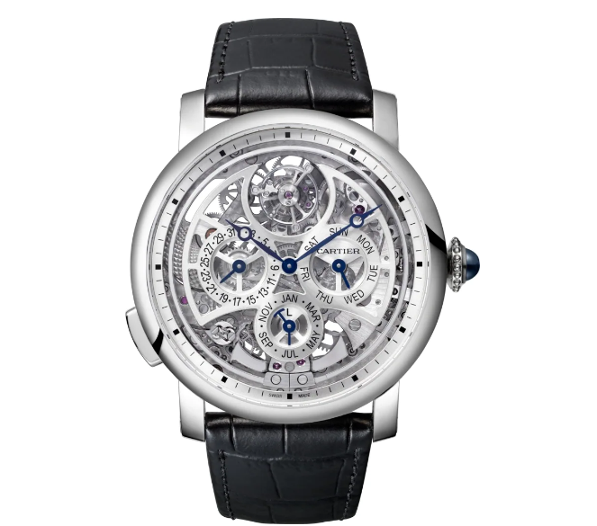 rotonde de cartier高级复杂功能镂空腕表