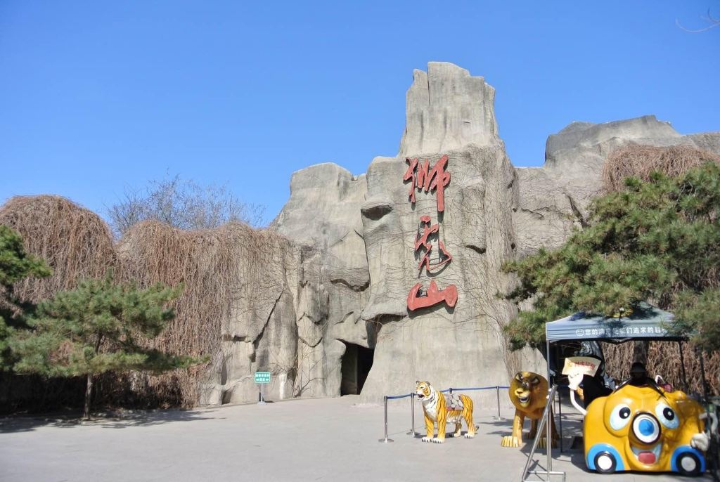 北京动物园狮虎山