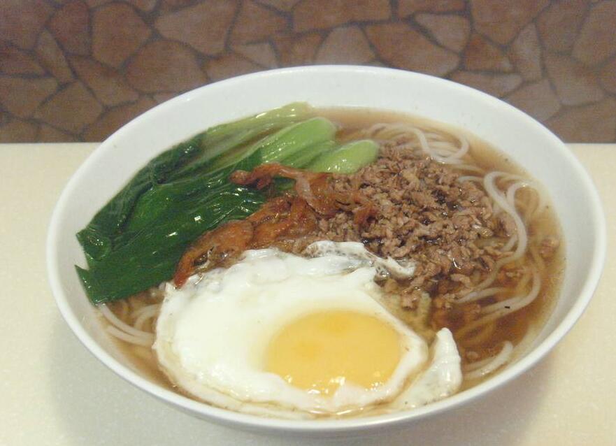 肉丝鸡蛋百花菜汤