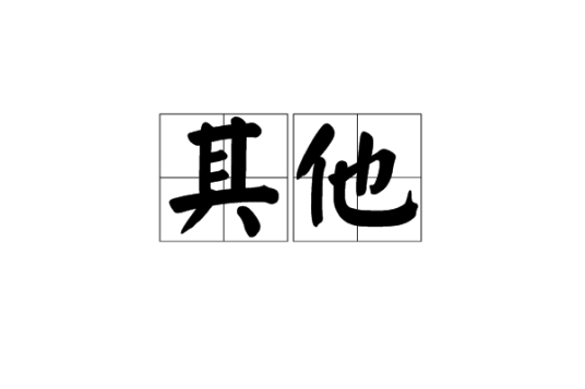 其他（汉语词语）_百度百科