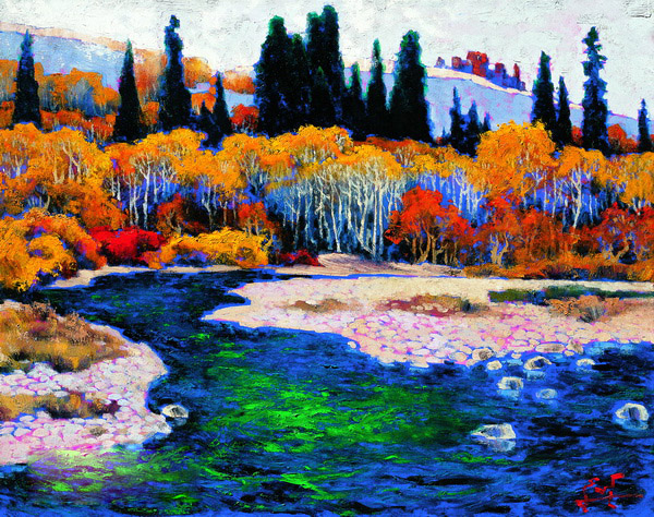 油画家 /a>阿布都克里木·纳斯尔丁,维吾尔族,1947年生于新疆乌鲁木齐