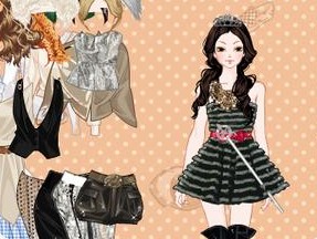 是一款装扮小游戏,拖动鼠标为女巫换装,可以装扮成黑女巫和白女巫