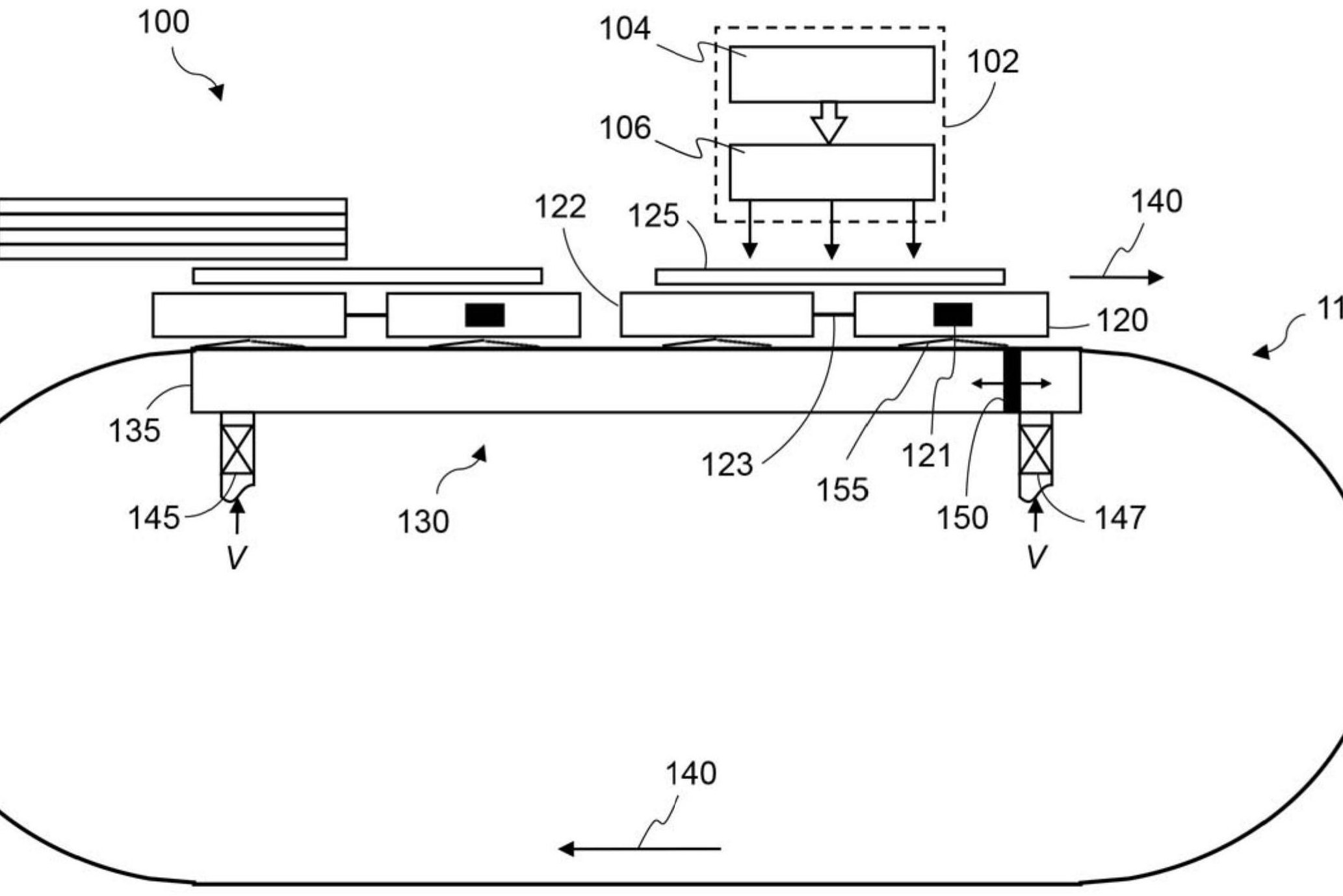 用于打印系统的托盘输送器内的真空机构