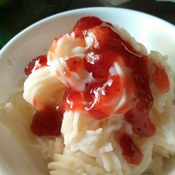 草莓山药泥的做法(草莓山药泥的做法摆盘图片)