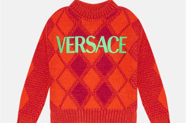  p data-id="sdtgqjsvufbv">菱形图案针织套头衫是范思哲品牌旗下的