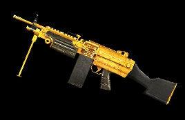 相比普通版本,黄金珍藏版m249 minimi,装弹数量更多,持久力更强,火力