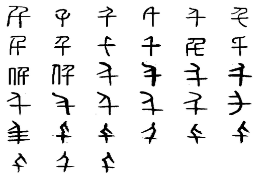 指事字(一说象形字),最早见于 a target="_blank" href="/item/甲骨文