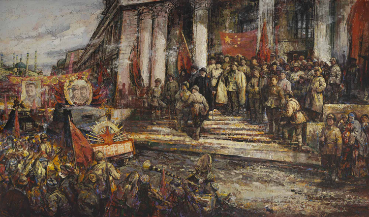 12.18新疆迪化》是续鹤贤创作的油画作品. /p>