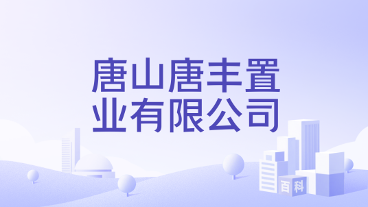 唐山唐丰置业有限公司_百度百科