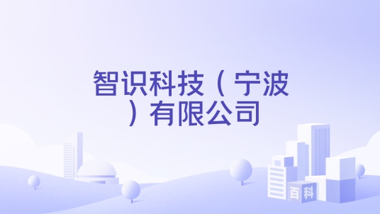 智识科技（宁波）有限公司_百度百科