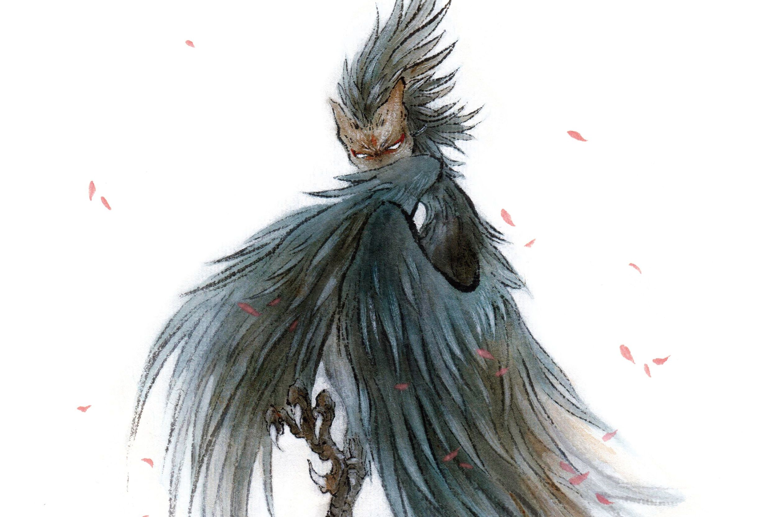  p>人面鸮,中国古代神话中的形象,传说中怪鸟名.