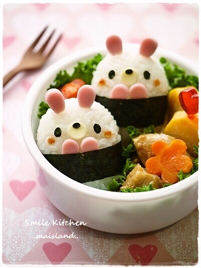 小兔子饭团便当