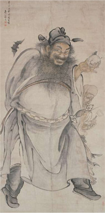 data-lemmaid="10152431">明张宏钟馗图轴 /a>》是明代张宏创作的一幅