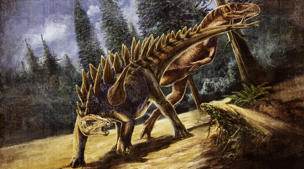 data-id="gnwq63ky65">钉状龙(属名kentrosaurus)又名肯氏龙,为剑龙科