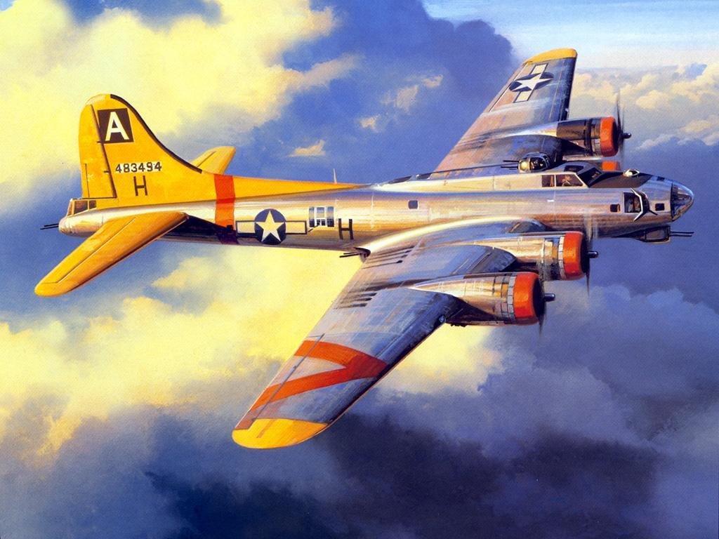 b-17空中堡垒式重型轰炸机