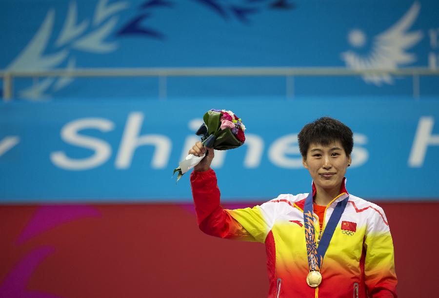  /p> p>1992年出生的王聪,已经是中国散打女子60公斤级最具统治力的