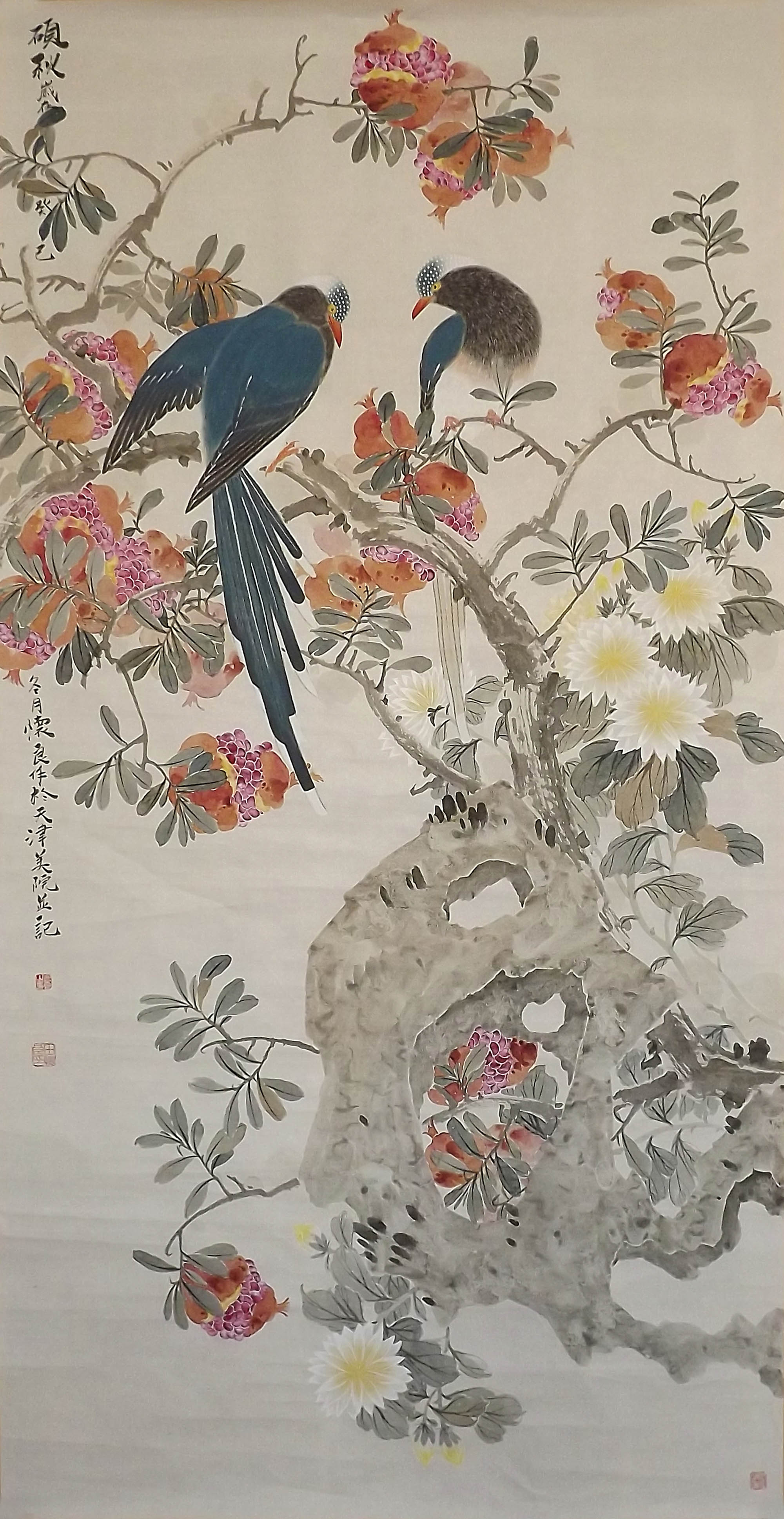 2015年7月研究生毕业于天津美术学院中国画系花鸟专业,导师贾广健教授