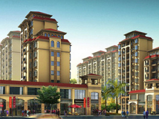  p>棕榈泉国际公馆,占地面积约6万平米,总建筑面积逾10万平米,一期由6