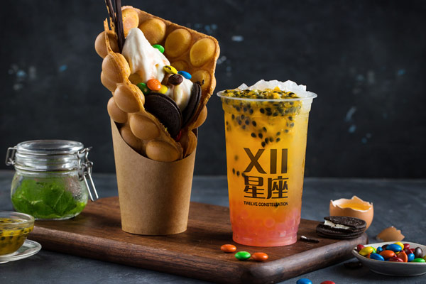  p>十二星座奶茶为杭州曼伟餐饮旗下茶饮品牌,十二星座奶茶于2017年