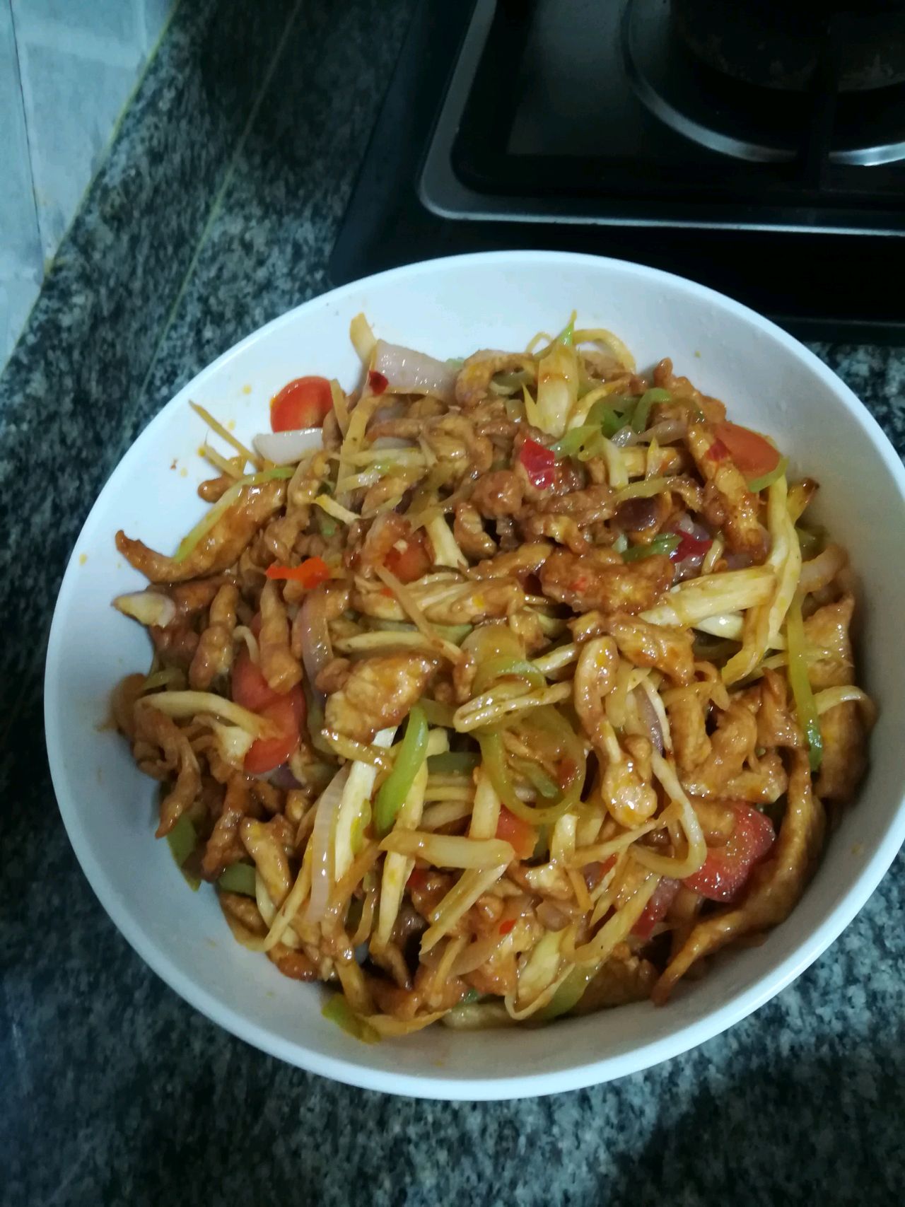 高笋炒肉