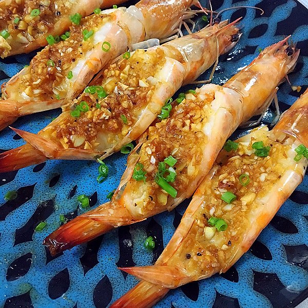 蒜蓉开背虾