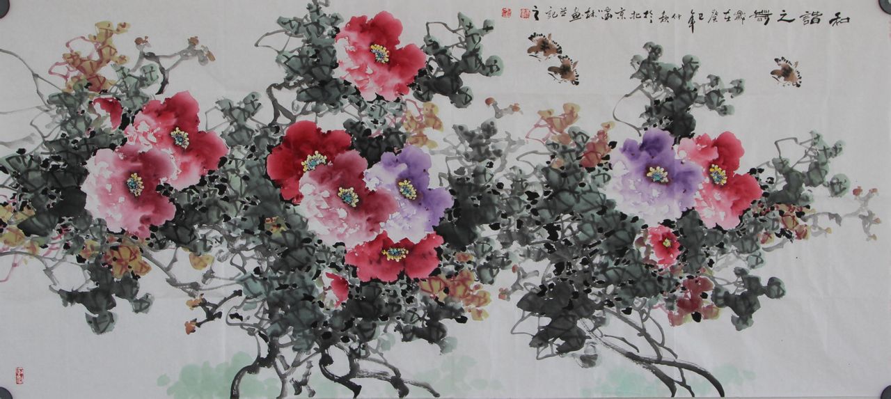 笔名啸林,1970年生于甘肃礼县,自幼酷爱书画,师从于著名画家高冠华, a