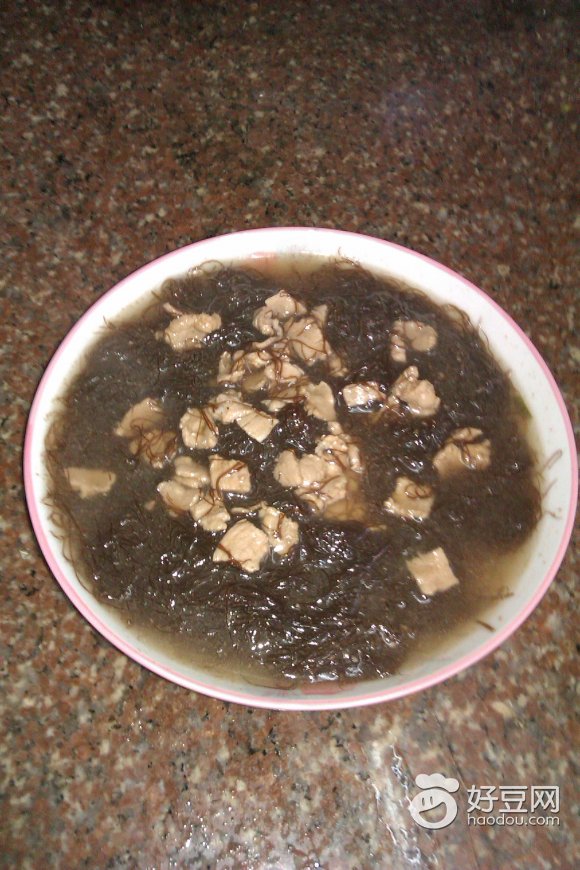 发菜肉丝汤