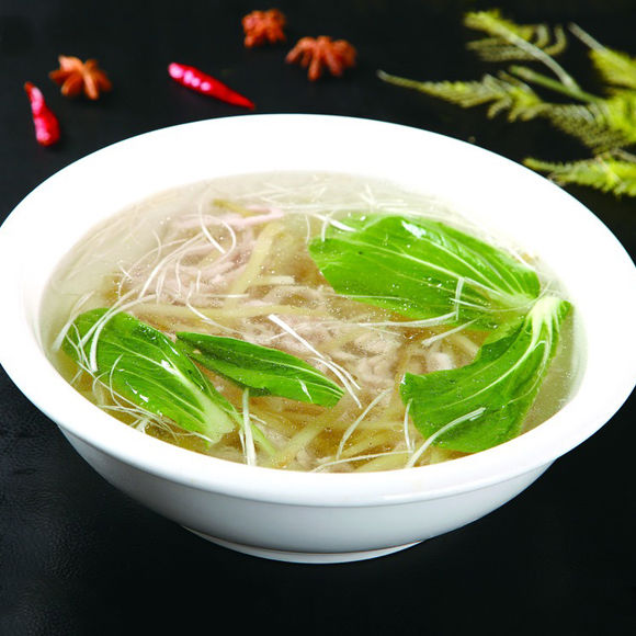 辣味榨菜肉丝汤