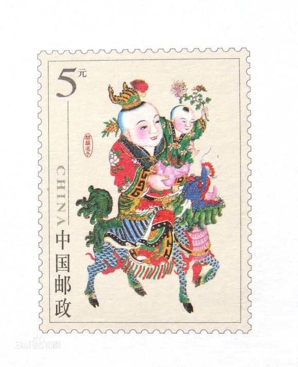 鼻煙壺　麒麟賜福　中国　麒麟送子 麒麟送子（中国祈子风俗）_百度百科