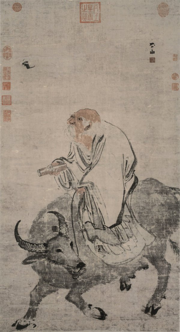 老子出关图（明代张路创作纸本浅设色画）_百度百科