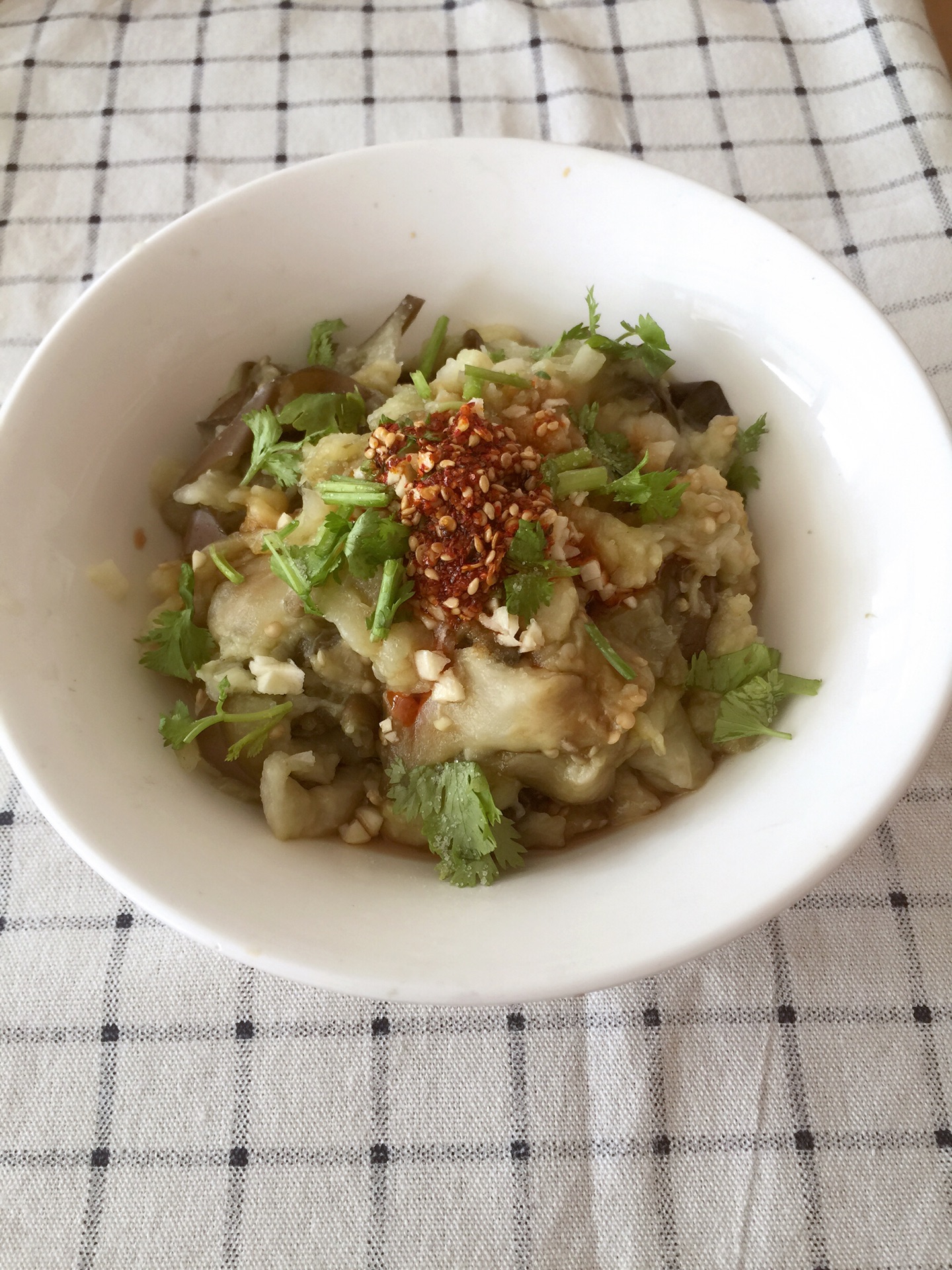 椒油蒜蓉拌茄泥