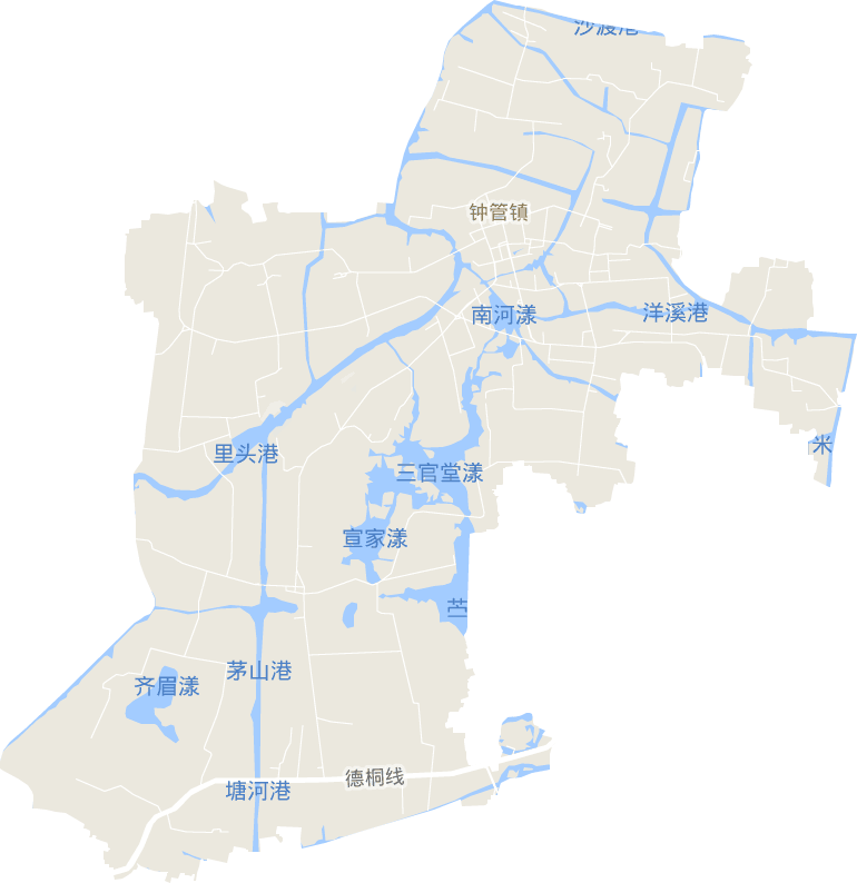 钟管镇,隶属于浙江省湖州市德清县,介于东经