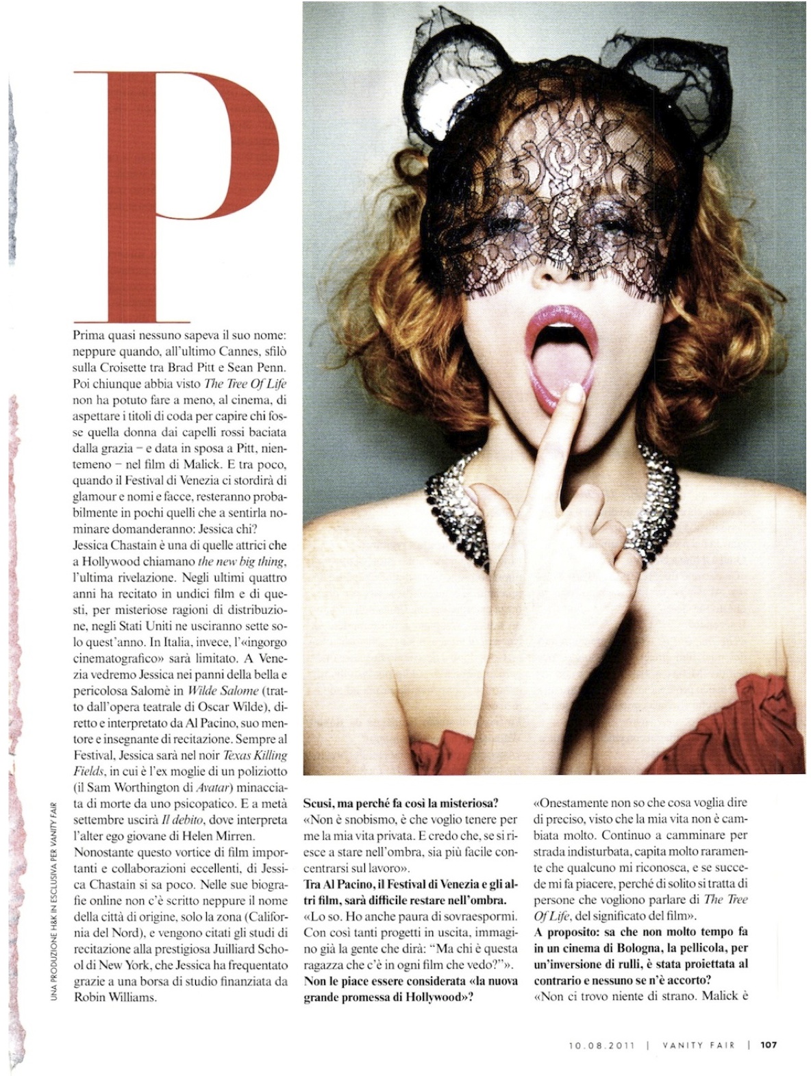  p>杰西卡·查斯坦(jessica chastain),1977年3月24日出生于美国加