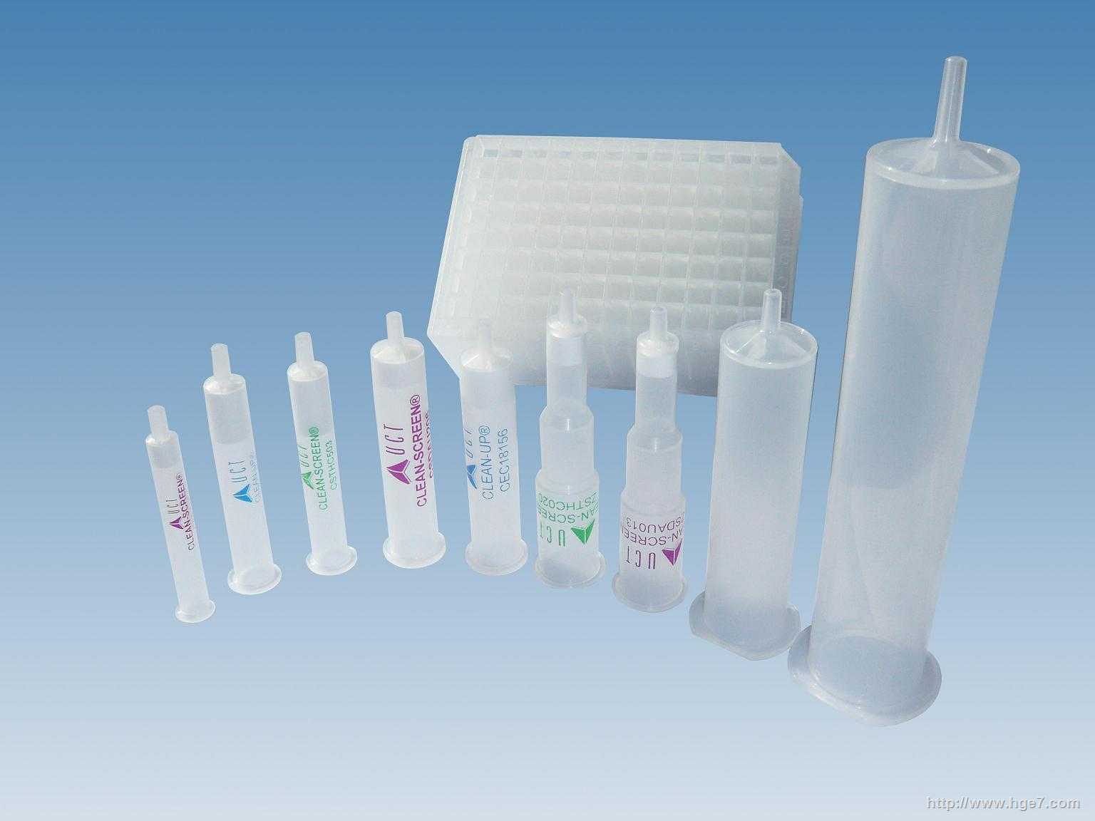  p>固相萃取柱(英文, 简称spe column,或solid phase extraction