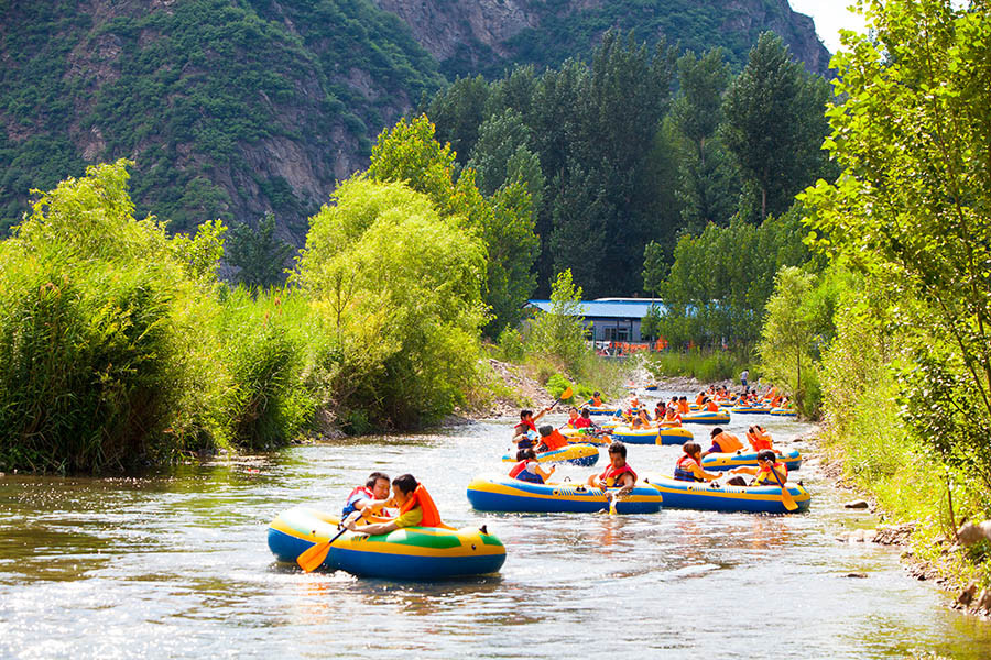 北京怀柔白河漂流