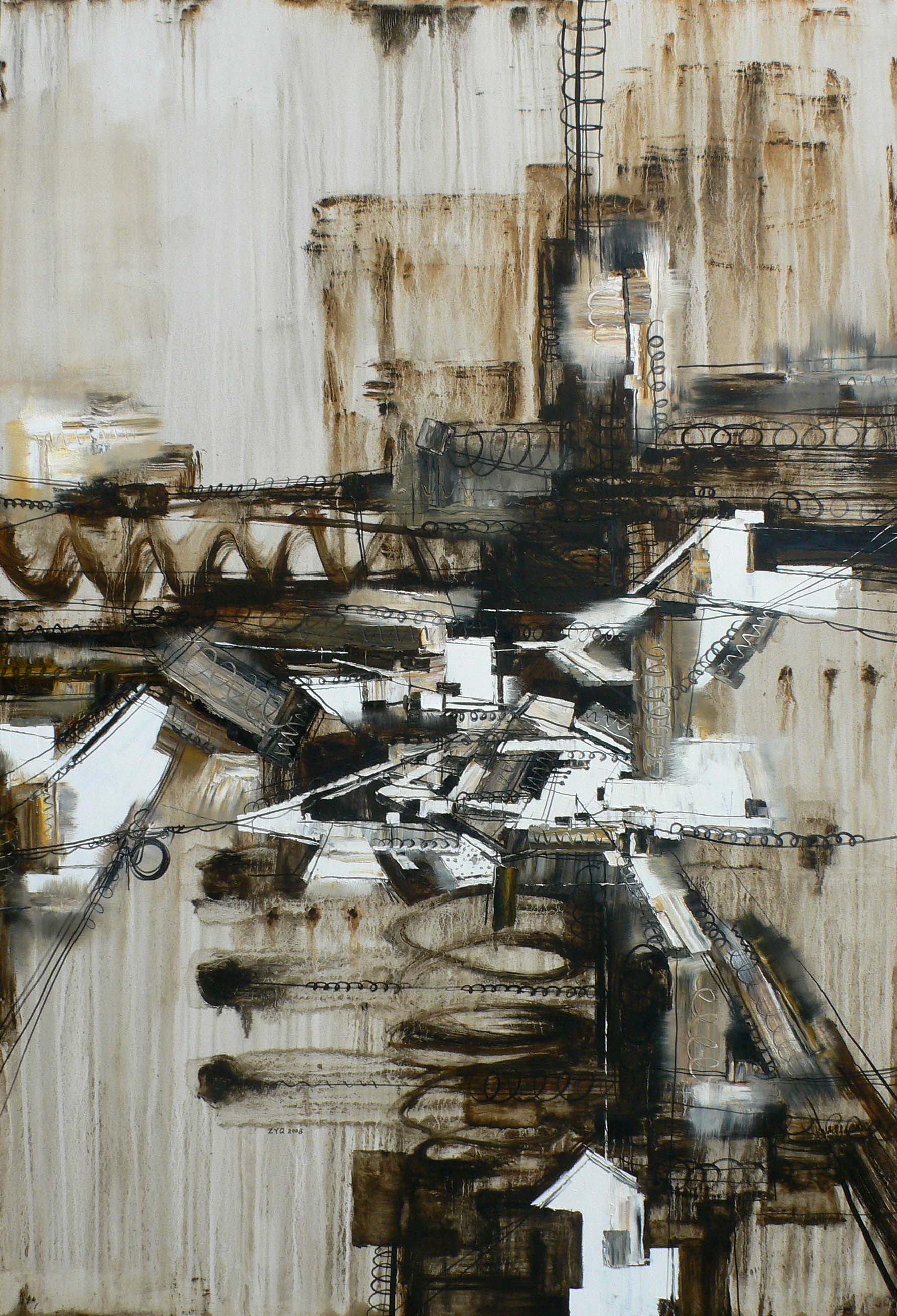  p data-id="gnb2hip5ss">赵玉强,抽象解构主义画家,"草图主义"风格的