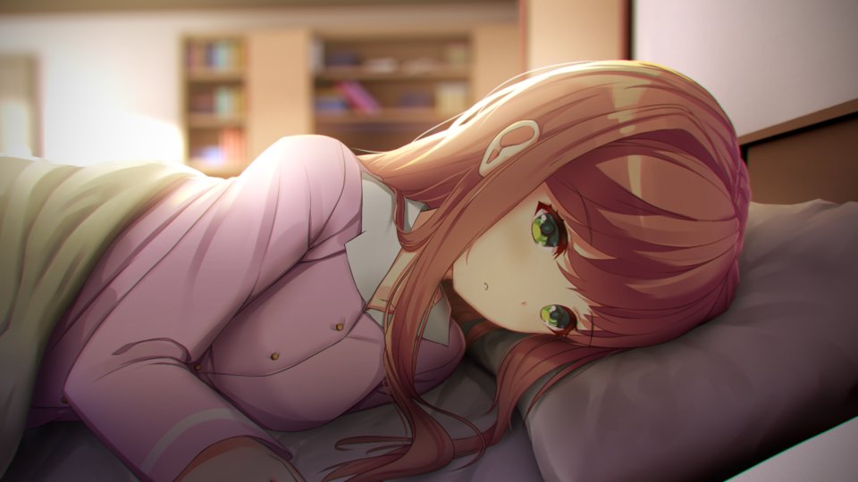 monika),女,team salvato旗下游戏《doki doki literature club(又名