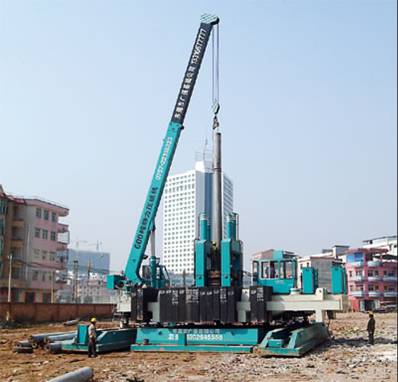 6m,施工方法是将各种预先制作好的桩沉至地基内达到所需要的深度.