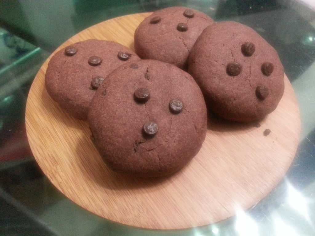 可可巧克力豆饼干