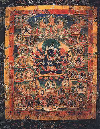 密集金刚像唐卡