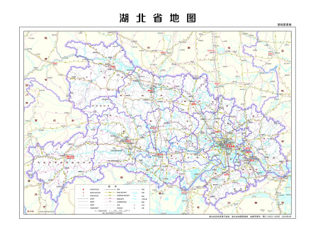 湖北省行政地图基础要素版
