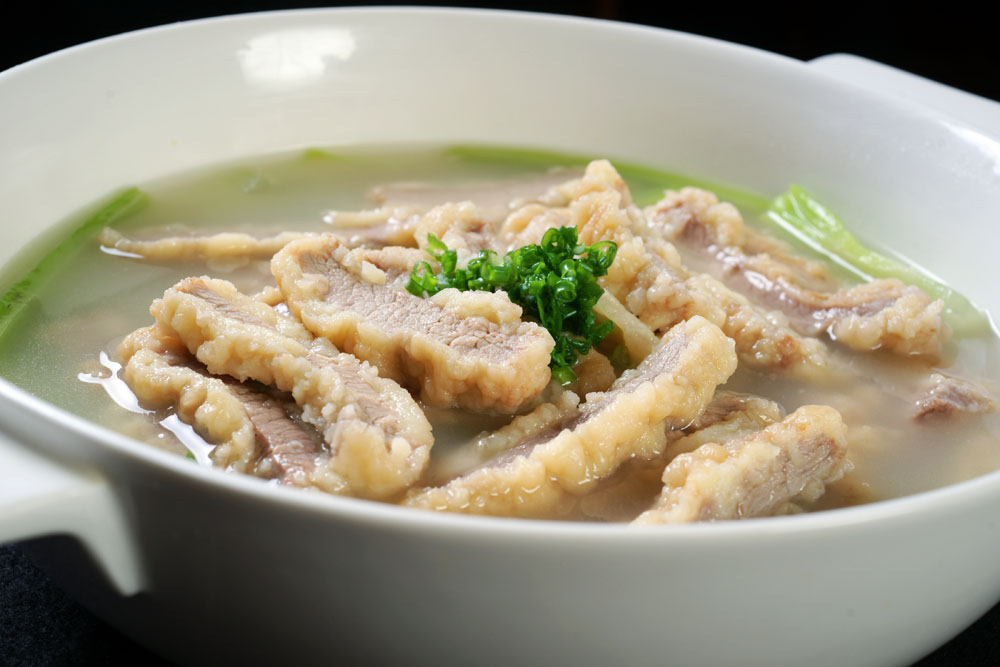 酥肉豆沙汤