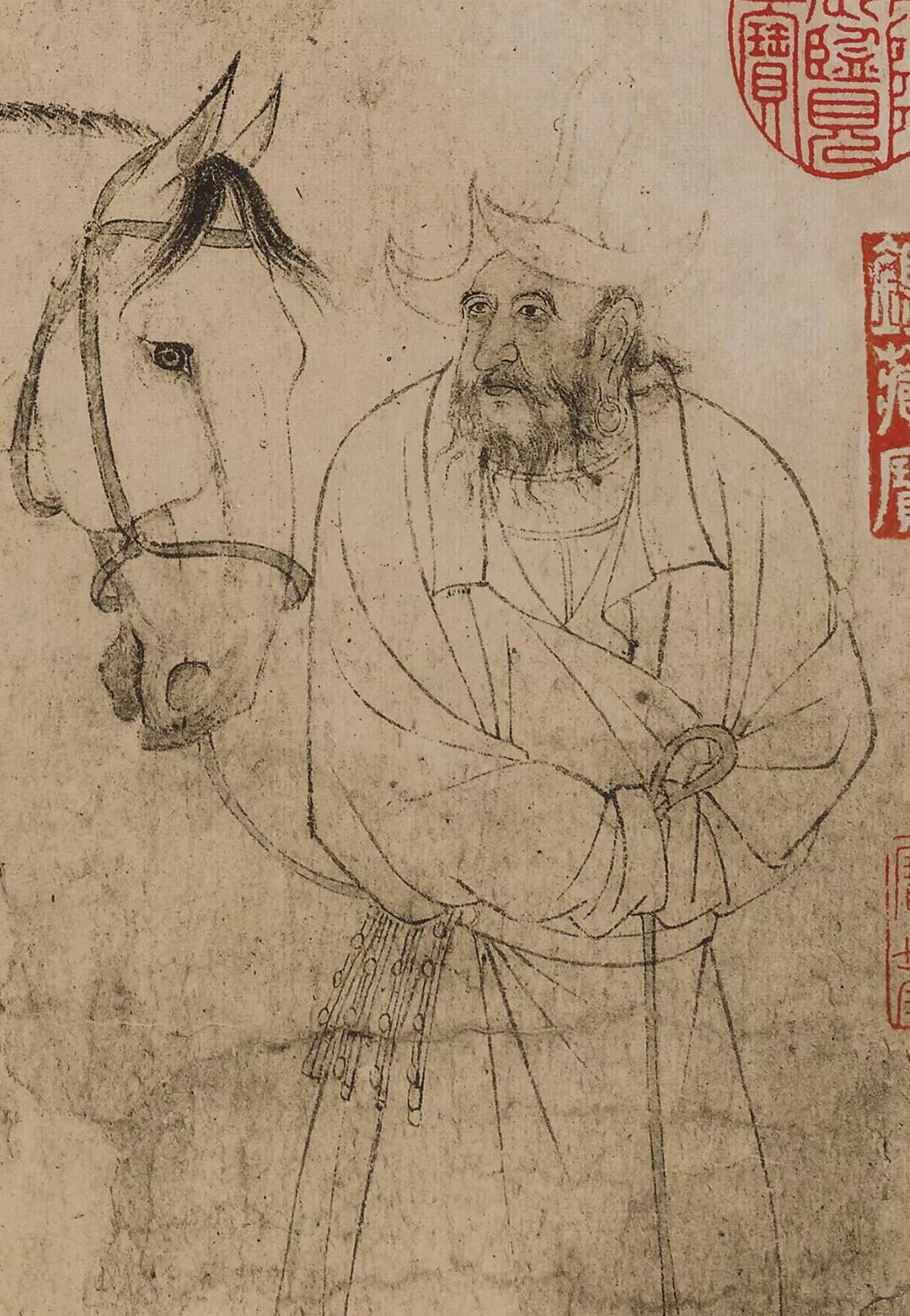 北宋名士李公麟的《五马图》_百科TA说